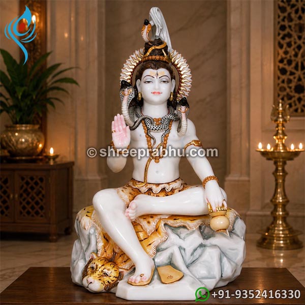 lord shiva marble murti