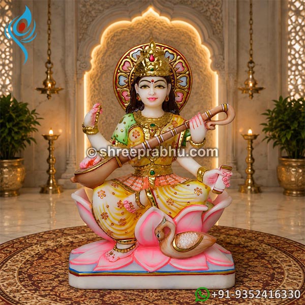 marble idol of saraswati