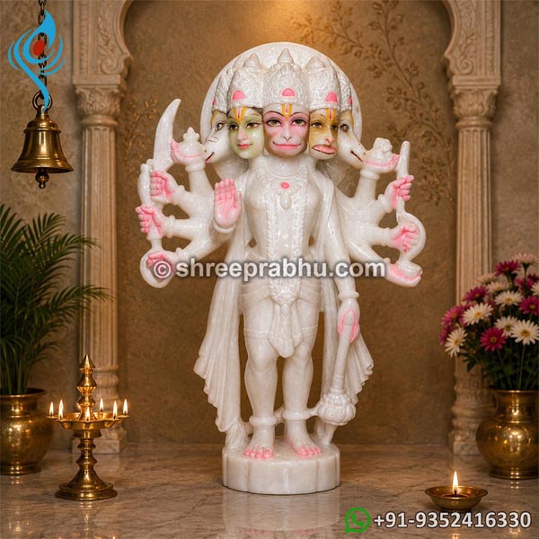 marble panchmukhi hanuman