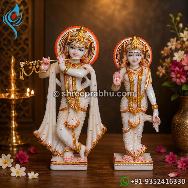 radha krishna murti marble