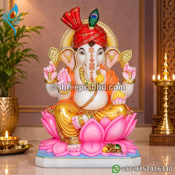 white marble ganesh